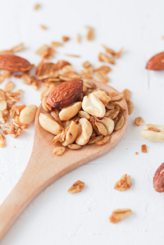 almonds cashews and peanuts